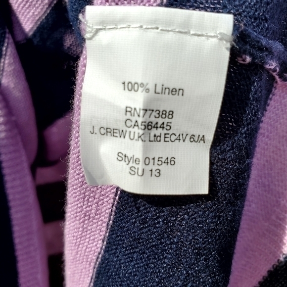 J. Crew Knit Linen Scoop Neckline‎ Sweater Top Size XS - Picture 3 of 6